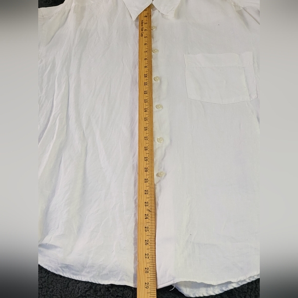 Perry Ellis Vintage Feather Weight Linen Mens Large Oversized 80s Styling - Picture 10 of 10